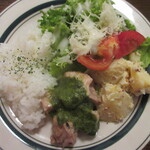 小さな街の食堂 cafe MISTY - プレートを上から。