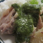 小さな街の食堂 cafe MISTY - メニューに「レモンジェノベーゼソース」と書いてありました。