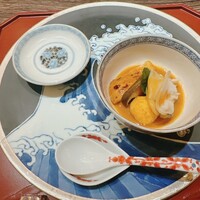 美会 - タイスープ、キンキ、オニテナガエビ、シメジ