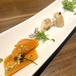 鉄板 日本橋 KITAZUMI - 前菜2種盛り合わせ