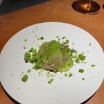 malca - アジの炭焼カルパッチョ