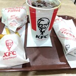 ケンタッキーフライドチキン - チキンフィレバーガーセット・ペッパーマヨツイスター