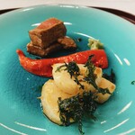 京懐石 美濃吉 竹茂楼 - 黒毛和牛ヒレ肉、たいらぎ貝