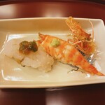 京懐石 美濃吉 竹茂楼 - 車海老と炙りハモ