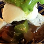 喫茶去 - クリームあんみつ　のアップ