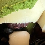 喫茶去 - クリームあんみつ　のアップ