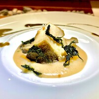 隼 - 黒鮑のあわび粥　もっちりした鮑の食感が独特で旨い