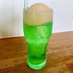 麺屋　たか - 食後のメロンフロート（税込290円）世代的にはクリームソーダ！笑