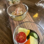 本格焼鳥大名へて 弐 - 小鉢3種盛り