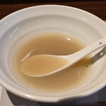 NIBOSHI MANIA - 冷やしヤマト蜆いりこソバのスープ