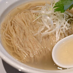 NIBOSHI MANIA - 冷やしヤマト蜆いりこソバの麺