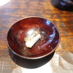 鮨 三心 - 炭火焼き鱧皮(韓国産、雌)