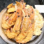 牛かつと海鍋 平田 - フライたち2