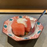 筵 - お口直しに、スイカとヨーグルト。