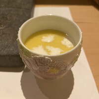 鳳 - とうもろこしの冷スープ(お通し)