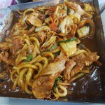 川森食堂 - うどん投入後