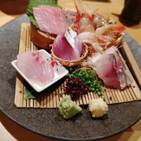 魚の中俣 銀座 - お刺身五点盛