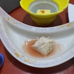 旅館山翠 - 蒸し鶏のトマト酢がけ