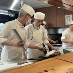 銀座ろくさん亭 - 臨場感♪（撮影許可とってます）