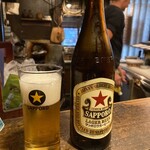 二代目鳥七 - 赤星のラガー中びん（700円）税込【令和6年08月02日撮影】