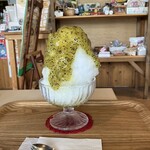 ガーデンカフェ　ルーベル - かき氷（キウイ）