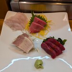 よね吉 - 鯒、中トロ、鯨、自家製鯨ベーコン