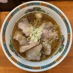 ラーメン 哲史 - 和風肉醤油(1,250円、真上から)