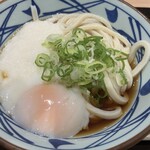 丸亀製麺 - とろ玉うどん（並）￥590　接写