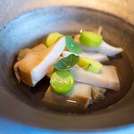 レストラン オオツ - 2024.8 磯崎産黒鮑（あわび）ブイヨン仕立て