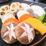 みかげ館 - ステーキセット（野菜盛り合わせ2人分）