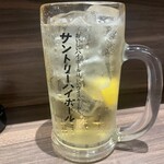 立ち呑み ソメアカ - メガ角ハイボール（夏はメガ！）