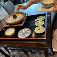 源氏香 - ↑スッポン雑炊だけでテーブルを一席使ってしまいました苦笑