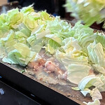 関根精肉店 - 芝浦の卸売市場より、目利きの職人が厳選して
日々仕入れている牛小腸の「大とろホルモン」を
ジュージューと音を立てながら高温の鉄板で焼き上げ、
たっぷりのキャベツをど〜んッ！(*ﾟ∀ﾟ*)