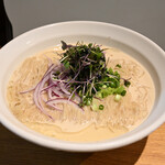 NIBOSHI MANIA - 冷やしシャカリキ天然ヒラメ鮮魚煮干ソバ 1200円