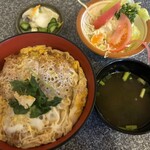 まほろば - かつ丼とポテトサラダ