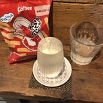 麹町いづみや しろ - カルビーかっぱえびせん ・裏・雅山流 伶華 五百万石 無ろ過生原酒