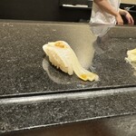 寿司・割烹 鈴政 - イカを生姜醤油で