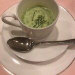 北島亭 - キュウリとミントの冷製スープ