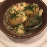 北島亭 - トコブシ、ホタテ、車海老のブルゴーニュ仕立て