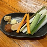 延喜 - 野菜スティックがサービスで♡