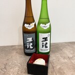 Amatō - 松江産純米酒王禄とミルクジェラート(イートイン)※運転される方、未成年には提供出来ません。