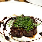 洋食 おがた - 山椒焼きのビーフ照り焼き、大人二人に大好評