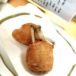 和旬菜と地酒　よし都みやこの　離れ - 手羽先の一夜干しの唐揚げ