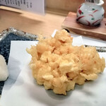 和旬菜と地酒　よし都みやこの　離れ - とうもろこし天ぷら