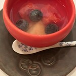 茶つぼ - 【'24.8】丹波の黒スイカ、ブルーベリー 山梨の白桃のゼリー