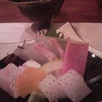 ヒラメのお造り