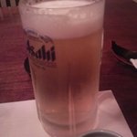 魚羨 - 生ビール中（アサヒスーパードライ）