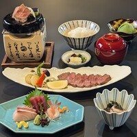 黒毛和牛石焼ステーキ【橋立】石焼の黒毛和牛ステーキがメインの贅沢ランチ