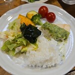 キッチン ブルー グローブ - 最後のワンプレート