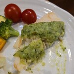 キッチン ブルー グローブ - まだまだソースはタップリ！